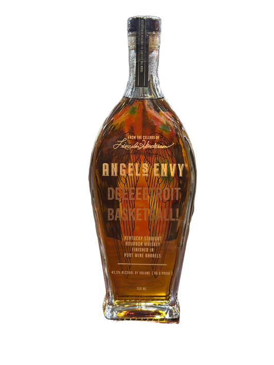 Detroit Pistons Edition Angels Envy Bourbon Engraved with “Deeeetroit Basketball”