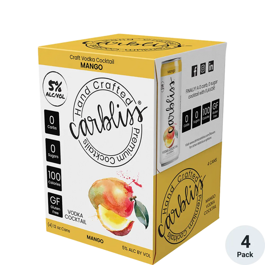 Carbliss Mango Handcrafted Premium Cocktails