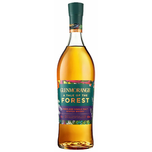Glenmorangie A Tale of the Forest whisky bottle on a white background