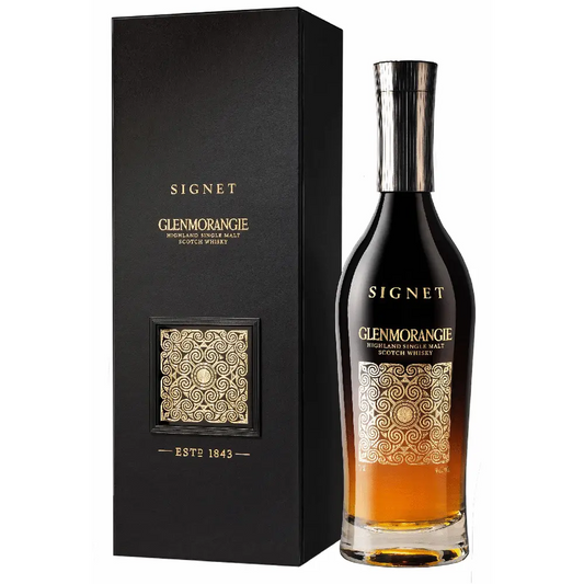 Glenmorangie Signet whisky bottle and packaging on a white background