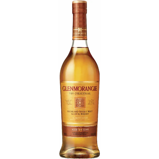 Glenmorangie whisky bottle on a white background