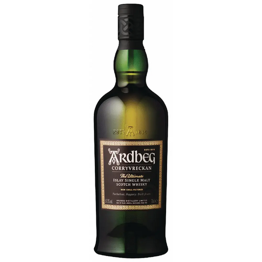 Ardbeg Corryvreckan Islay Single Malt Scotch Whisky bottle on a white background