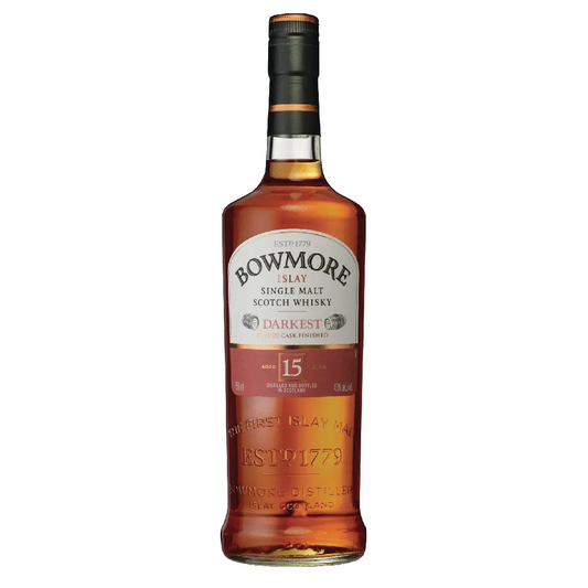 Bowmore 15 yr with white background