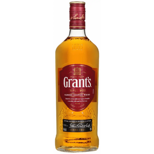 Grants blended scotch whisky 750 ml in a white background