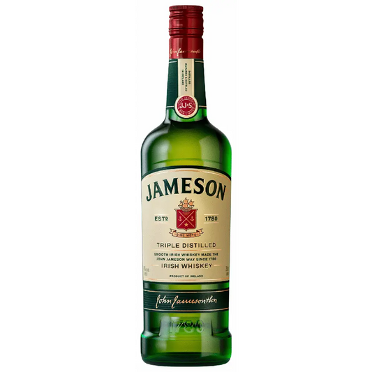 Jameson Irish Whiskey bottle on a white background