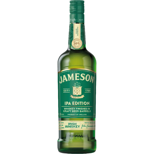 Jameson IPA Edition Irish Whiskey bottle on a white background