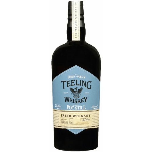 Teeling Whiskey bottle on a white background