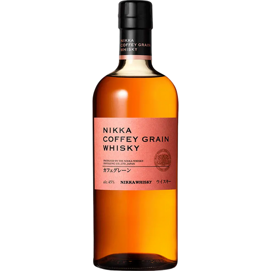 Nikka Coffey Grain Whisky bottle on a white background