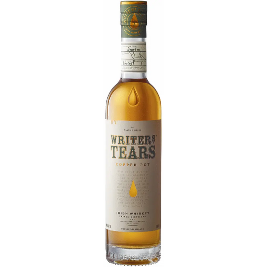 Bottle of Writers' Tears Irish Whiskey on a white background