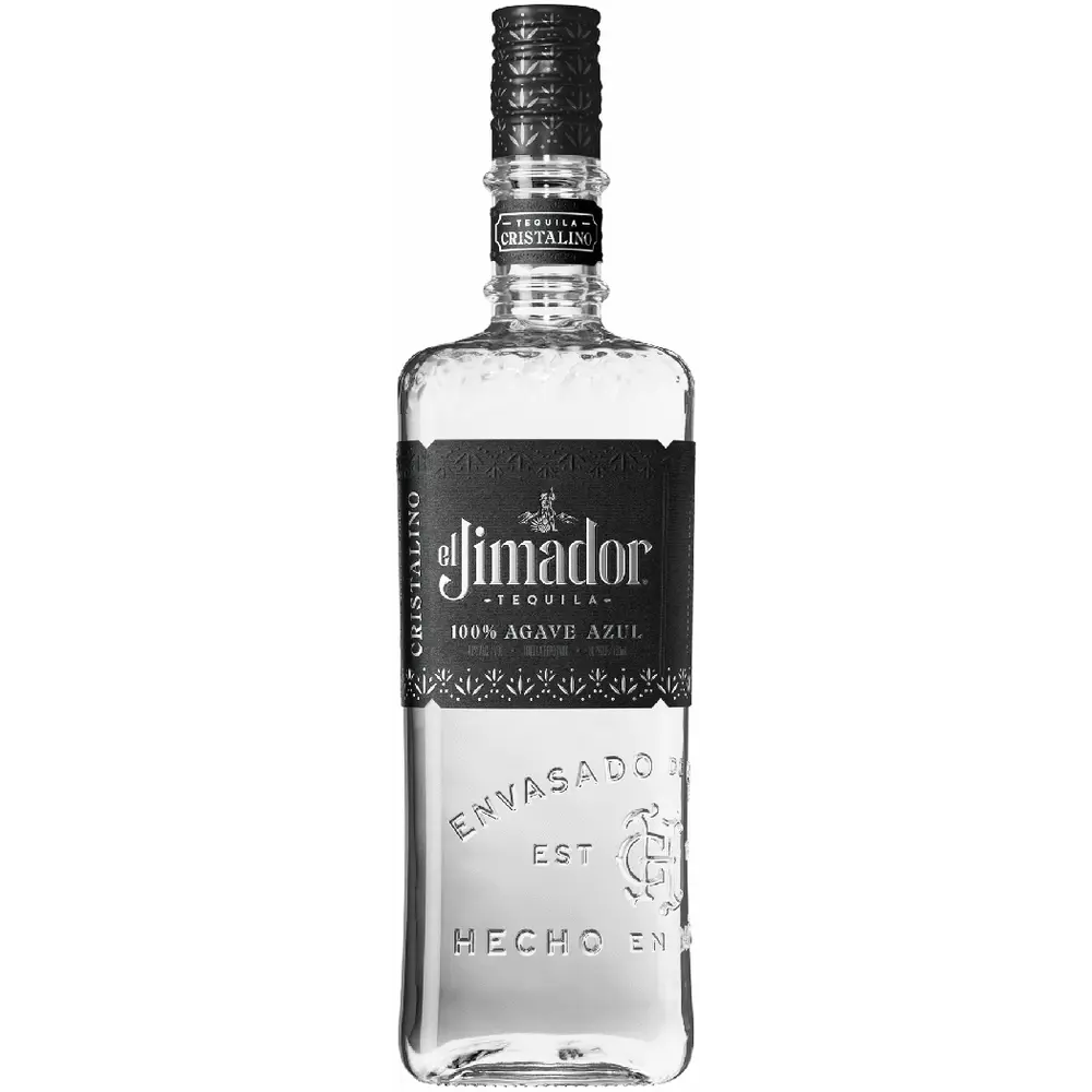 El Jimador tequila bottle on a white background