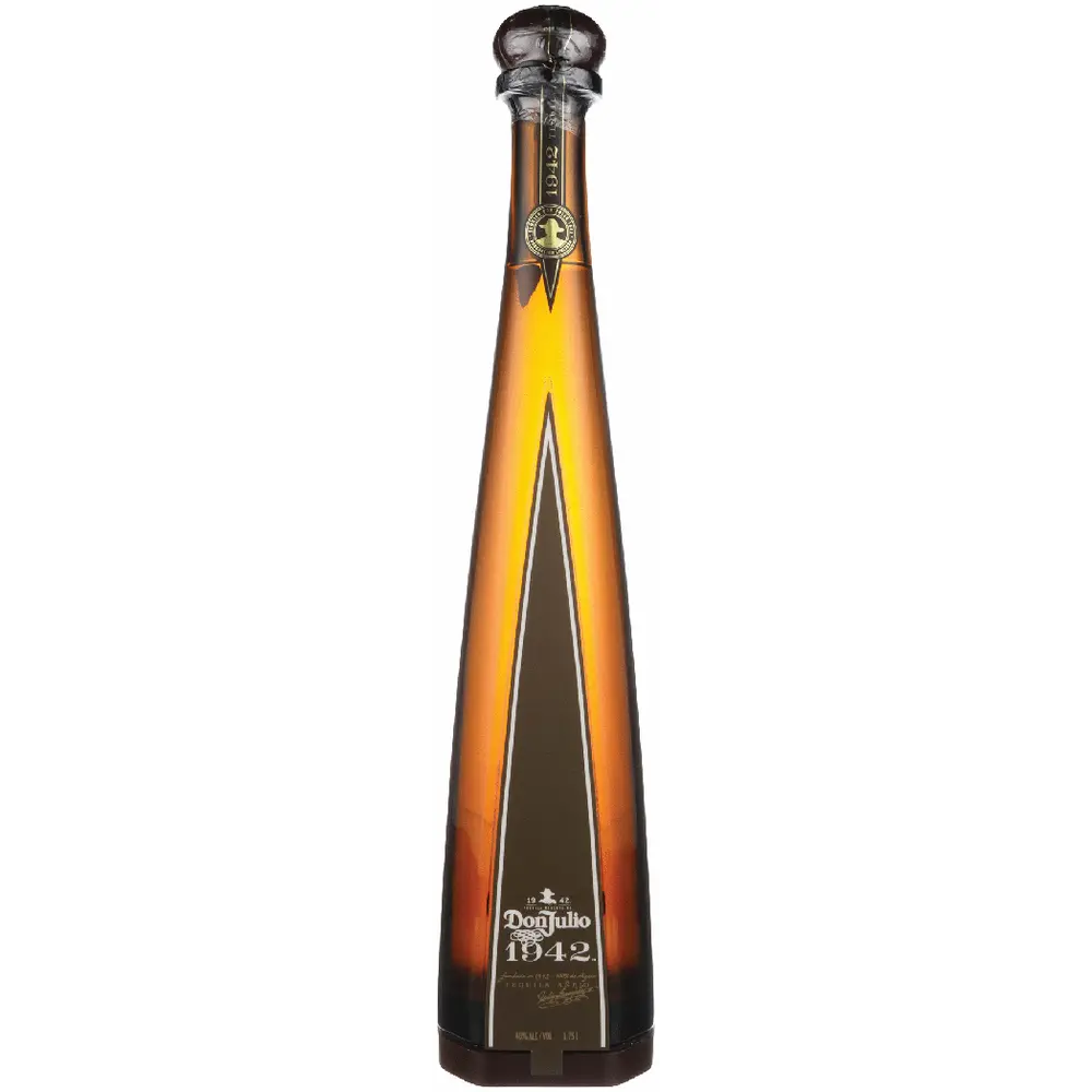 Bottle of Don Julio 1942 on a white background