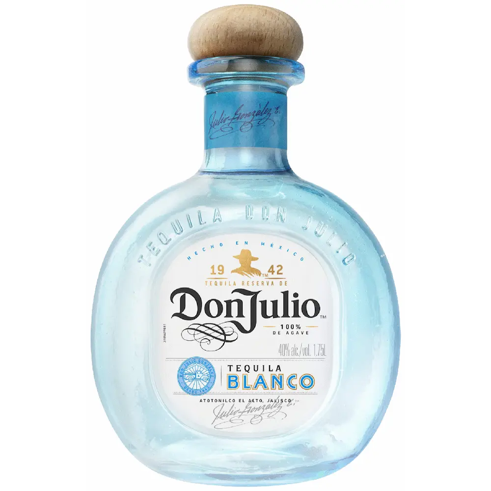 Don Julio Tequila Blanco bottle on a white background