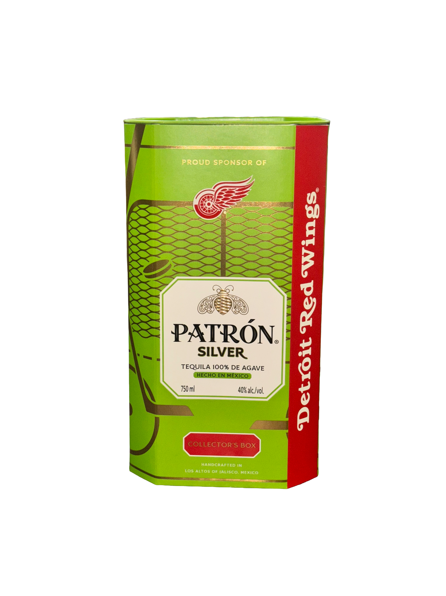 Patron Silver Tequila Detroit Red Wings Edition