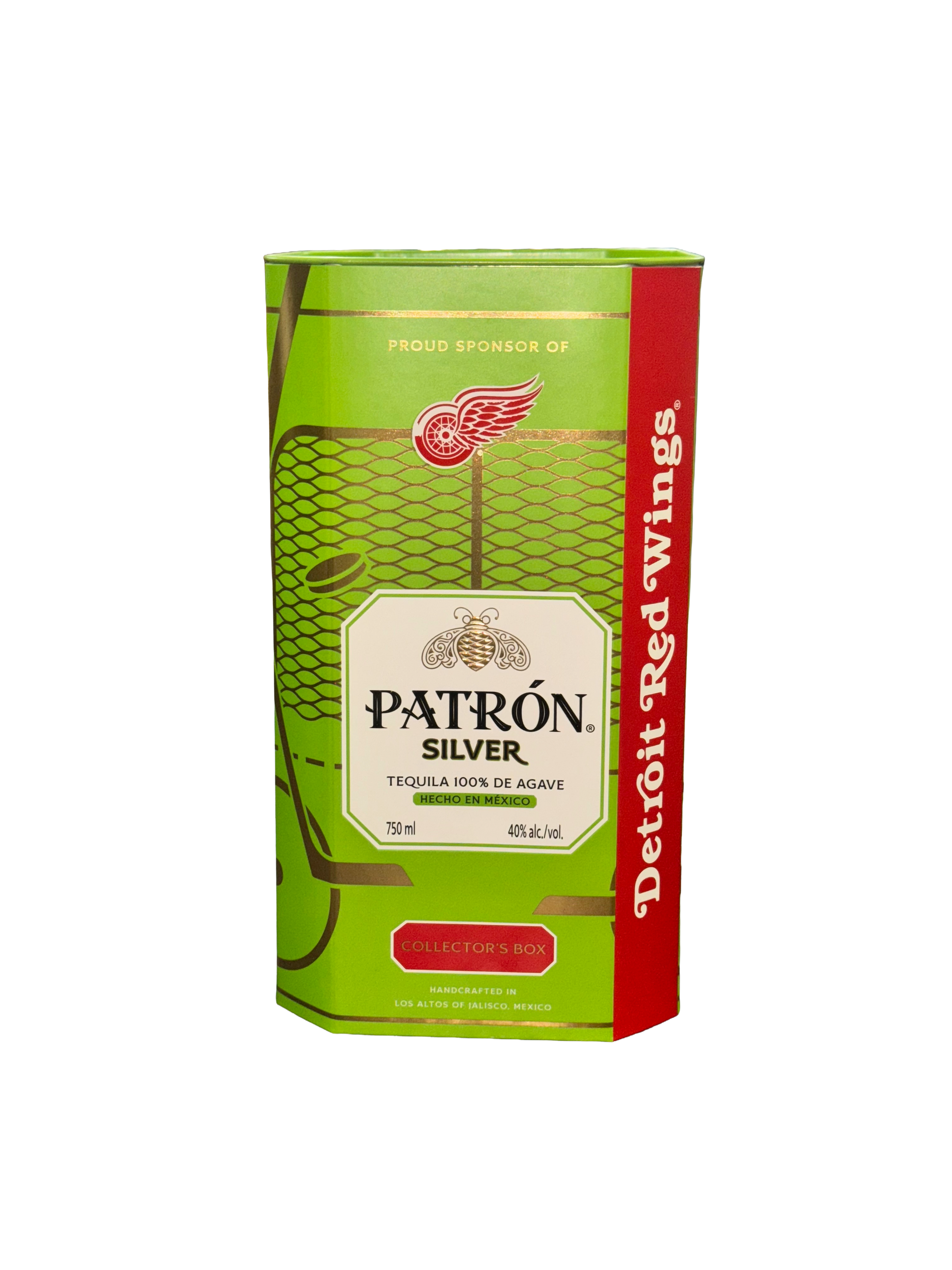Patron Silver Tequila Detroit Red Wings Edition - Wine Palace