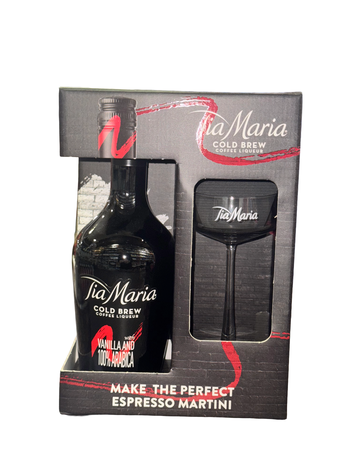 Tia Maria Cold Brew Coffee Liqueur with Martini Glass