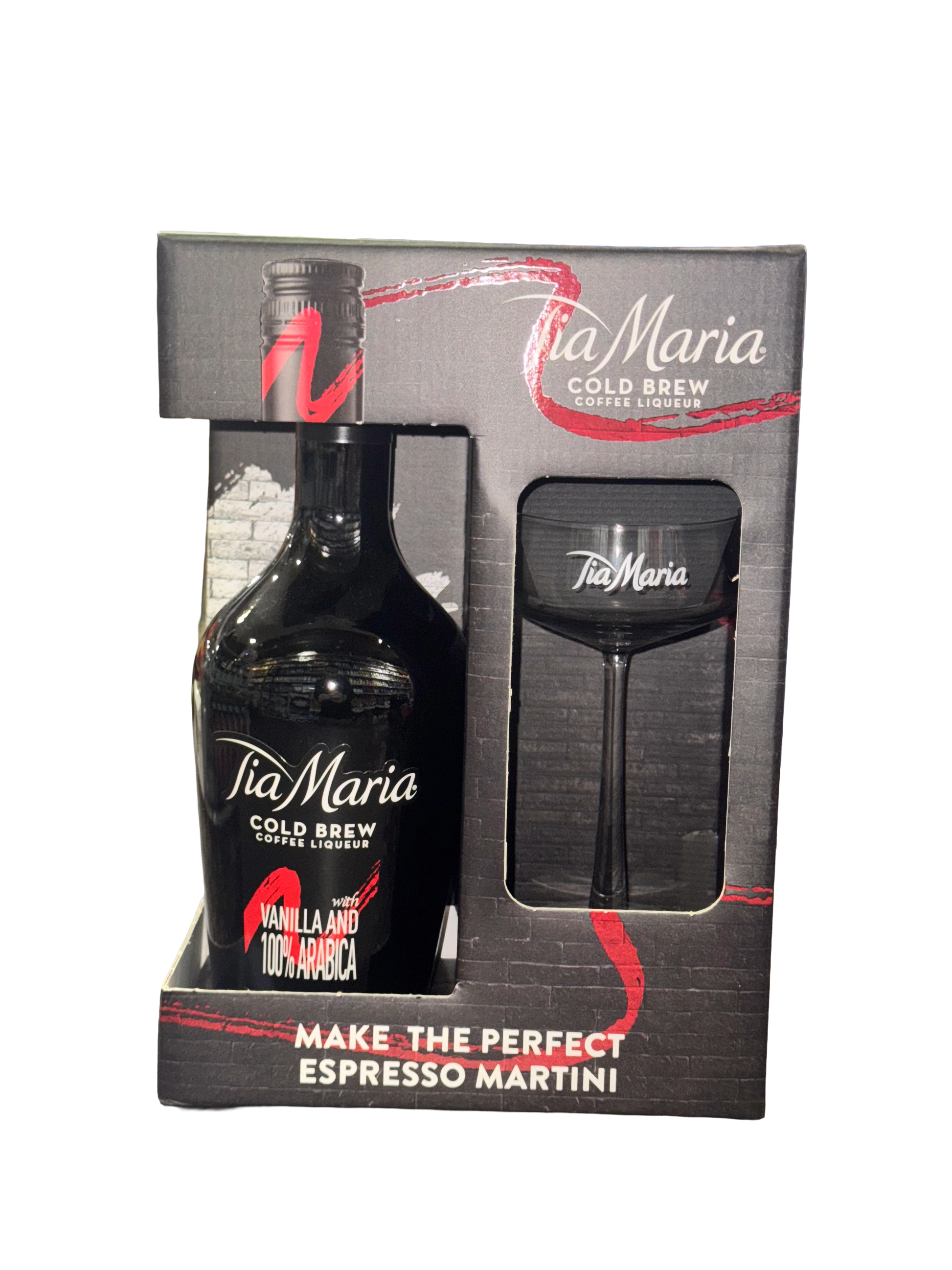 Tia Maria Cold Brew Coffee Liqueur with Martini Glass