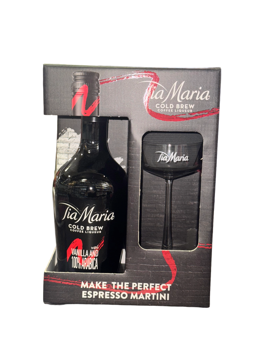 Tia Maria Cold Brew Coffee Liqueur with Martini Glass