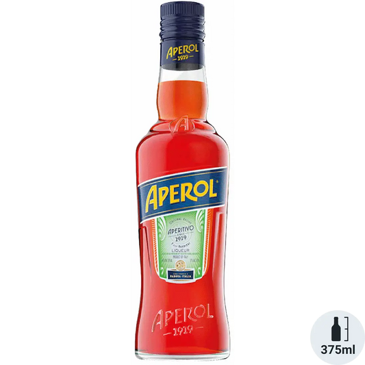 Bottle of Aperol on a white background