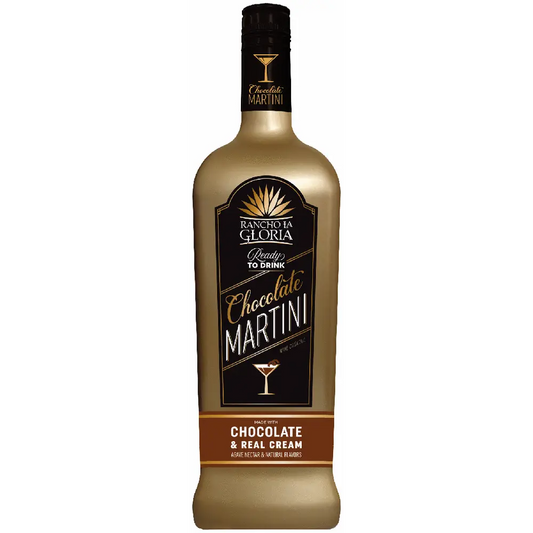 Bottles of Barcelónia Gloria Chocolate Martini on a white background