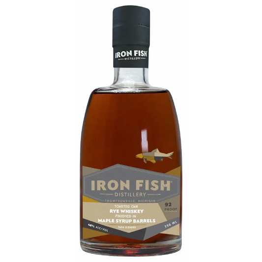 Iron Fish Maple Syrup Barrels Finish Toasted Oak Rye Whiskey