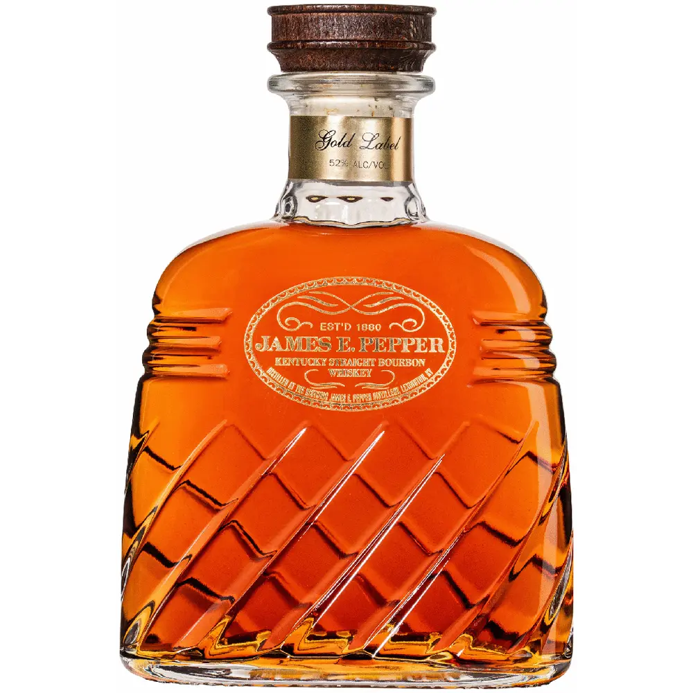 James E Pepper Decanter Gold Label Bourbon