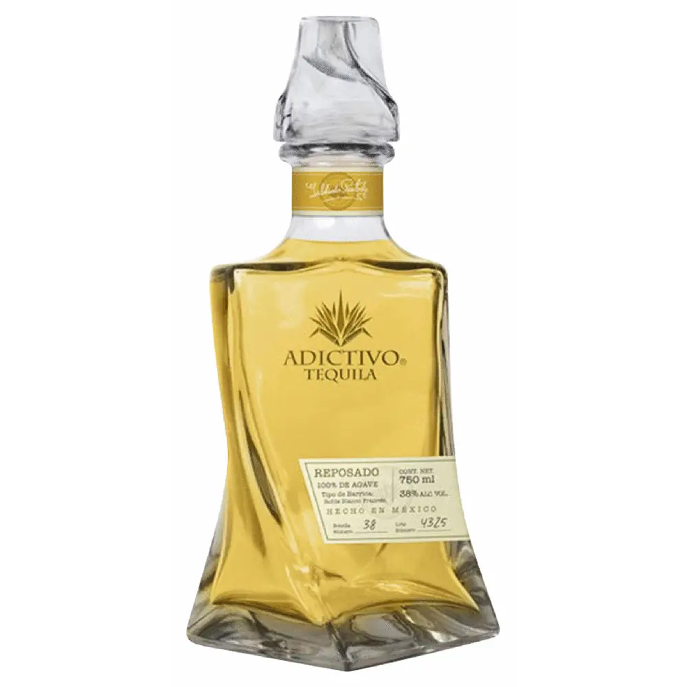 Adictivo Tequila bottle on a white background