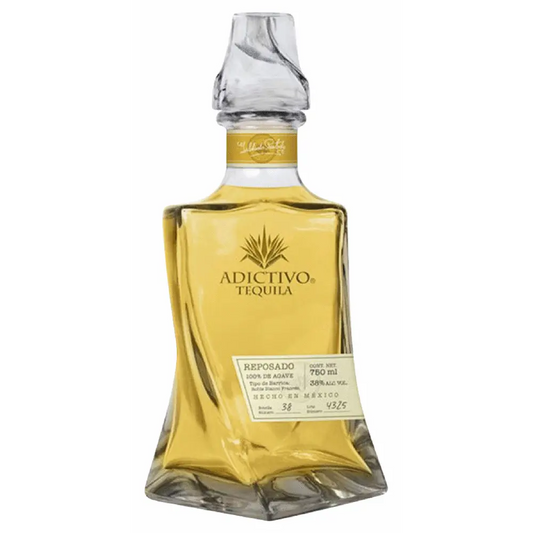 Adictivo Tequila bottle on a white background