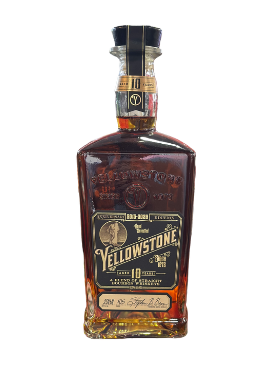 Yellowstone Limited Edition 2015-2025 Aged 10 Years Blend of Straight Bourbon Whiskeys