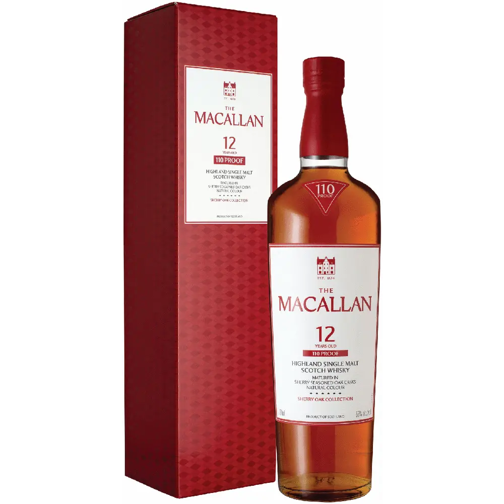 Macallan 12 Year Sherry Oak 110 Proof Single Malt Scotch