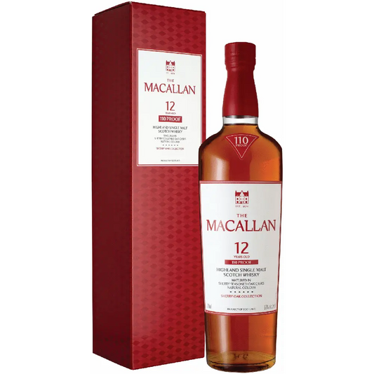 Macallan 12 Year Sherry Oak 110 Proof Single Malt Scotch