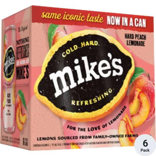 Mike's Hard Peach Lemonade Hard Beverage 6Pack Cans