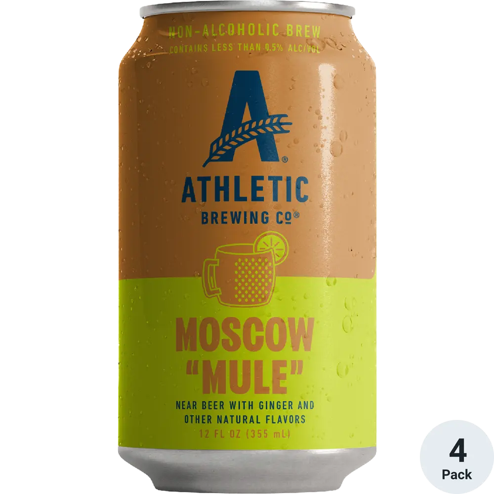 Athletic Brewing Co Moscow Mule Non-alcoholic 4-pack