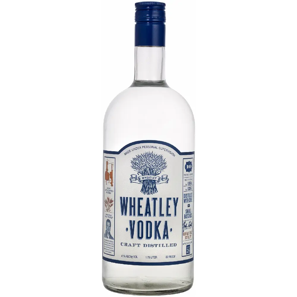 Wheatley Vodka bottle on a white background