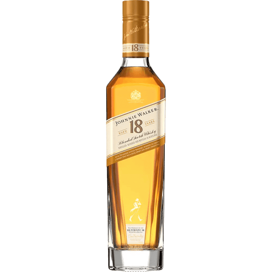 A bottle of Johnnie Walker 18 Year Old Blended Scotch Whisky.