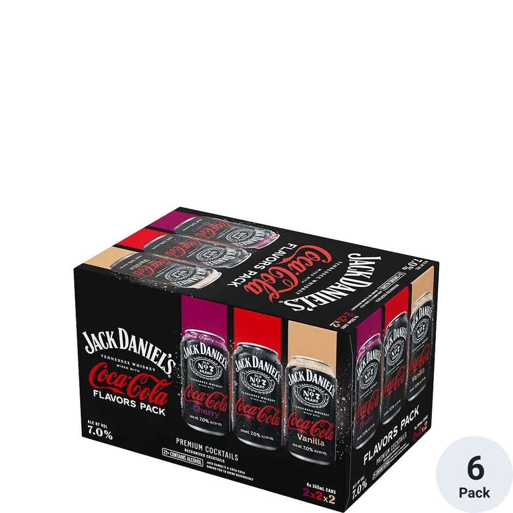 Jack Daniel’s Coca Cola Canned Cocktail Variety 6 Pack