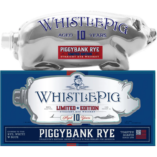 WhistlePig 10 Year Piggybank Rye White & Blue Edition