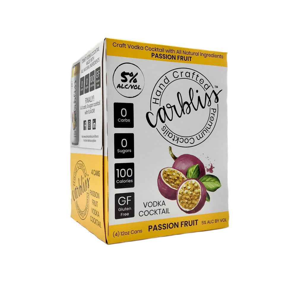 Carbliss Passion Fruit Handcrafted Premium Cocktails