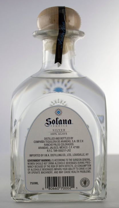 Solana Agave Blanco Tequila