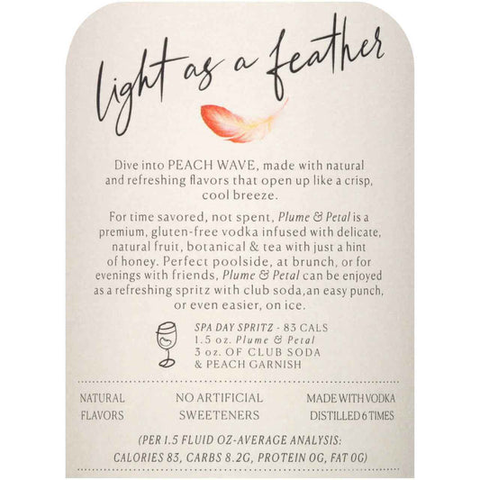 Plume & Petal Peach 750ml