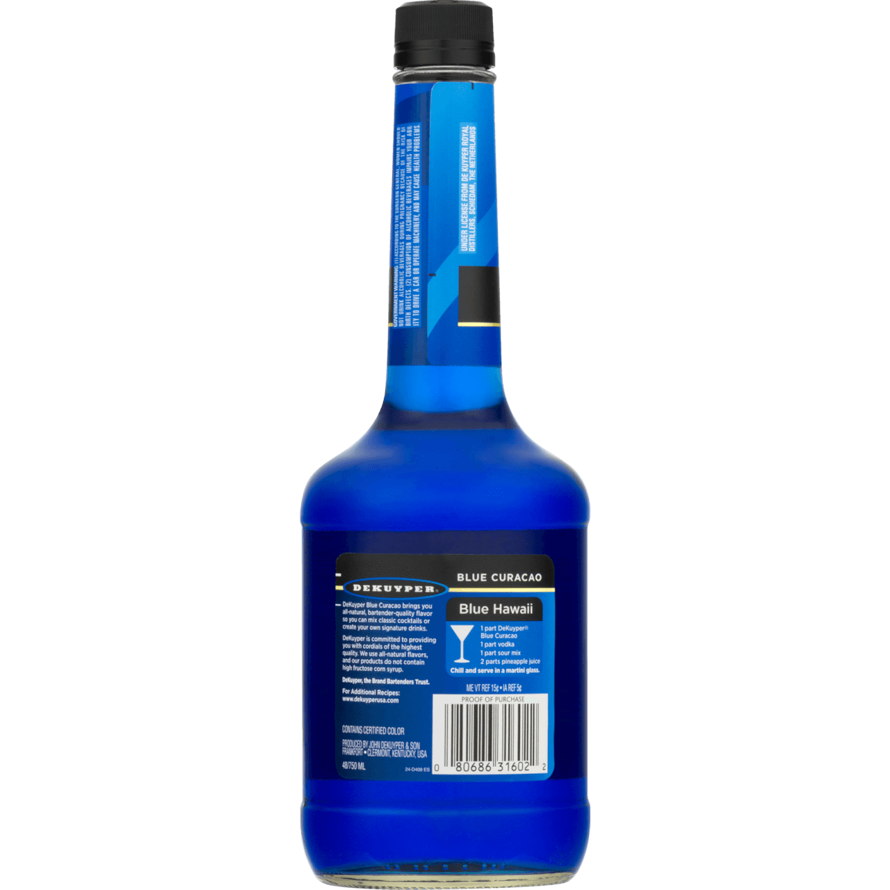 Dekuyper Blue Curacao Schnapps