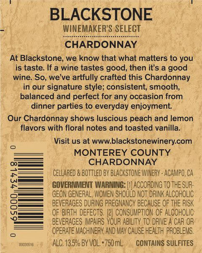 Blackstone Winemaker's Select Chardonnay