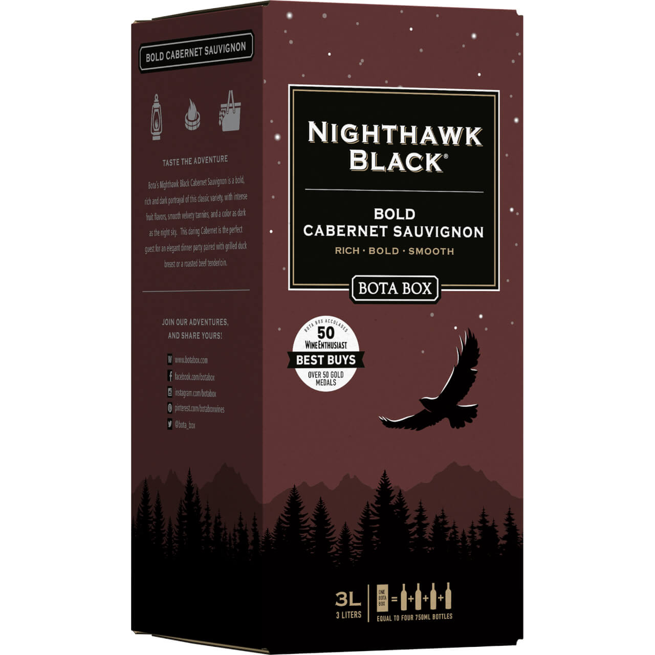 Nighthawk Black Cabernet Sauvignon By Bota Box