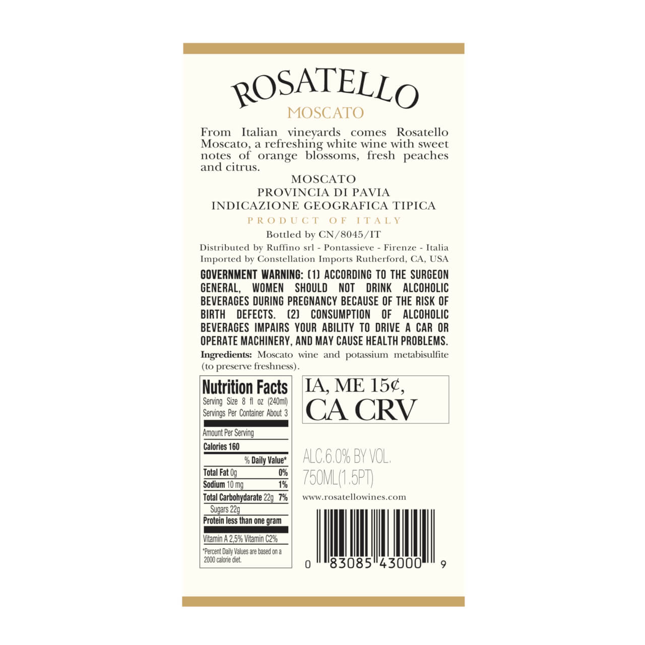 Rosatello Sweet Igt Moscato