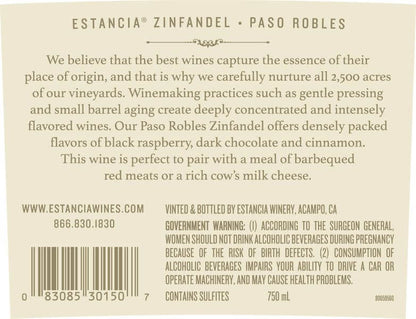 Estancia Zinfandel