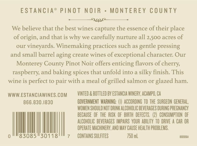 Estancia Pinot Noir