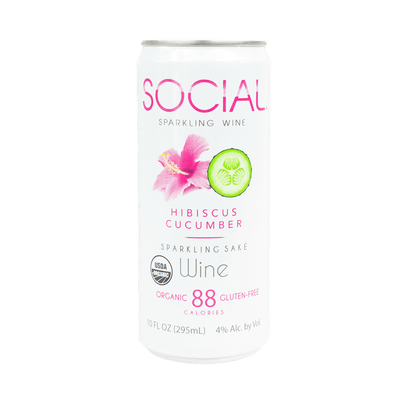 Social Organic Hibiscus Cucumber 4pk.