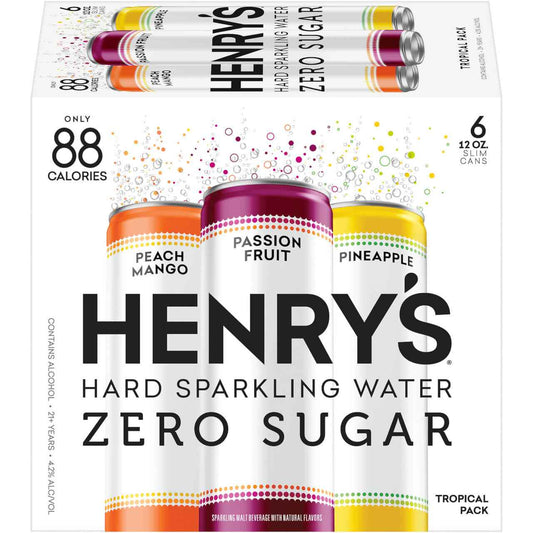 Henry's Hard Sparkling Water Tropical Variety Pack