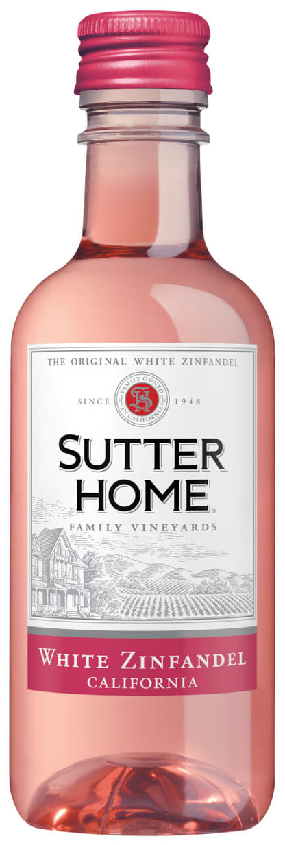 Sutter Home White Zinfandel Wine 187 Ml 4-pack