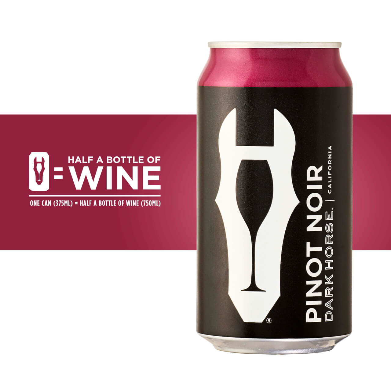 Dark Horse Pinot Noir Red Wine 375ml Can/half Bottle