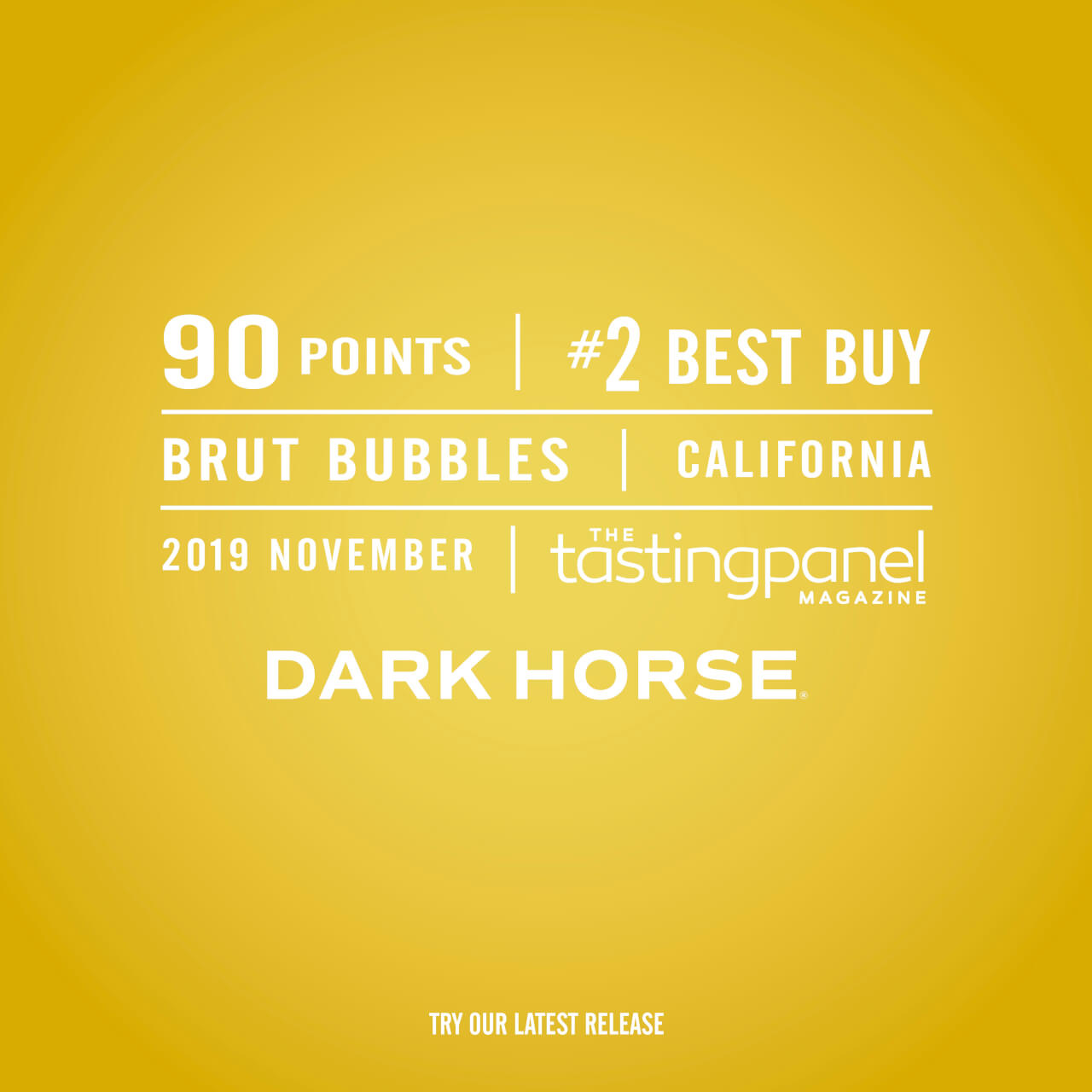 Dark Horse Sparkling Brut Wine 375 Ml Can/half Bottle